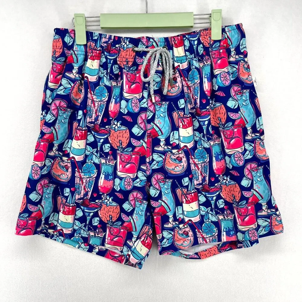Vintage Summer‎ Premium Lined Swim Trunks Mens Size M
